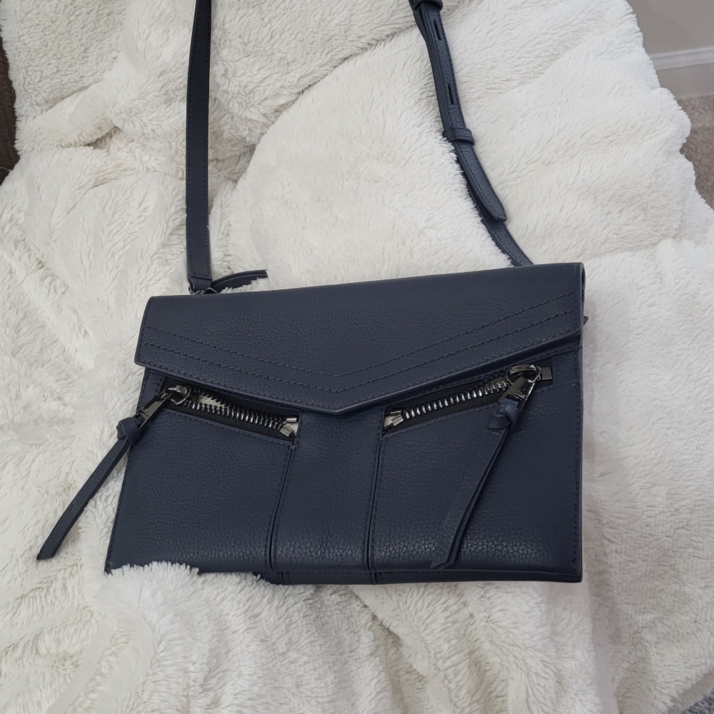 Nwot Botkier Trigger Asymmetric Zip Leather Cross… - image 6